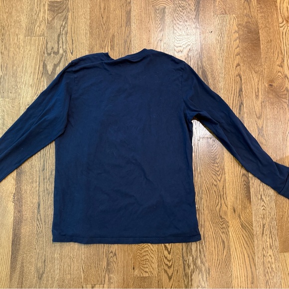 Adidas Men's Dark Blue Long Sleeve Tee - Picture 3 of 3